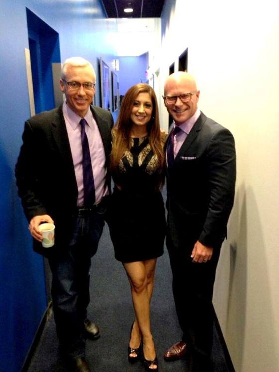 Anahita Sedaghatfar Photo Shoot With Dr. Drew At CNN/HLN