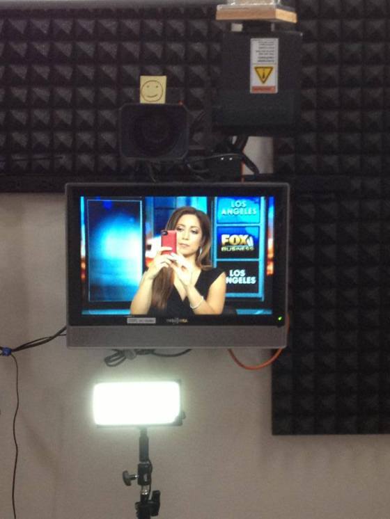 Anahita Sedaghatfar About To Go Live On Air At FOX NEWS!